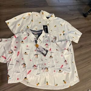 TWO HAWAIIN SHIRTS Men’s
